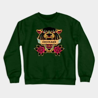 Courage Tiger Spirit Crewneck Sweatshirt